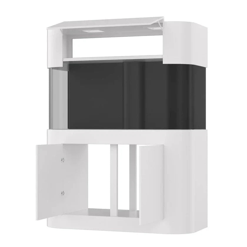 AQUA VIM Panoramic Reef-Ready Aquarium Set in White