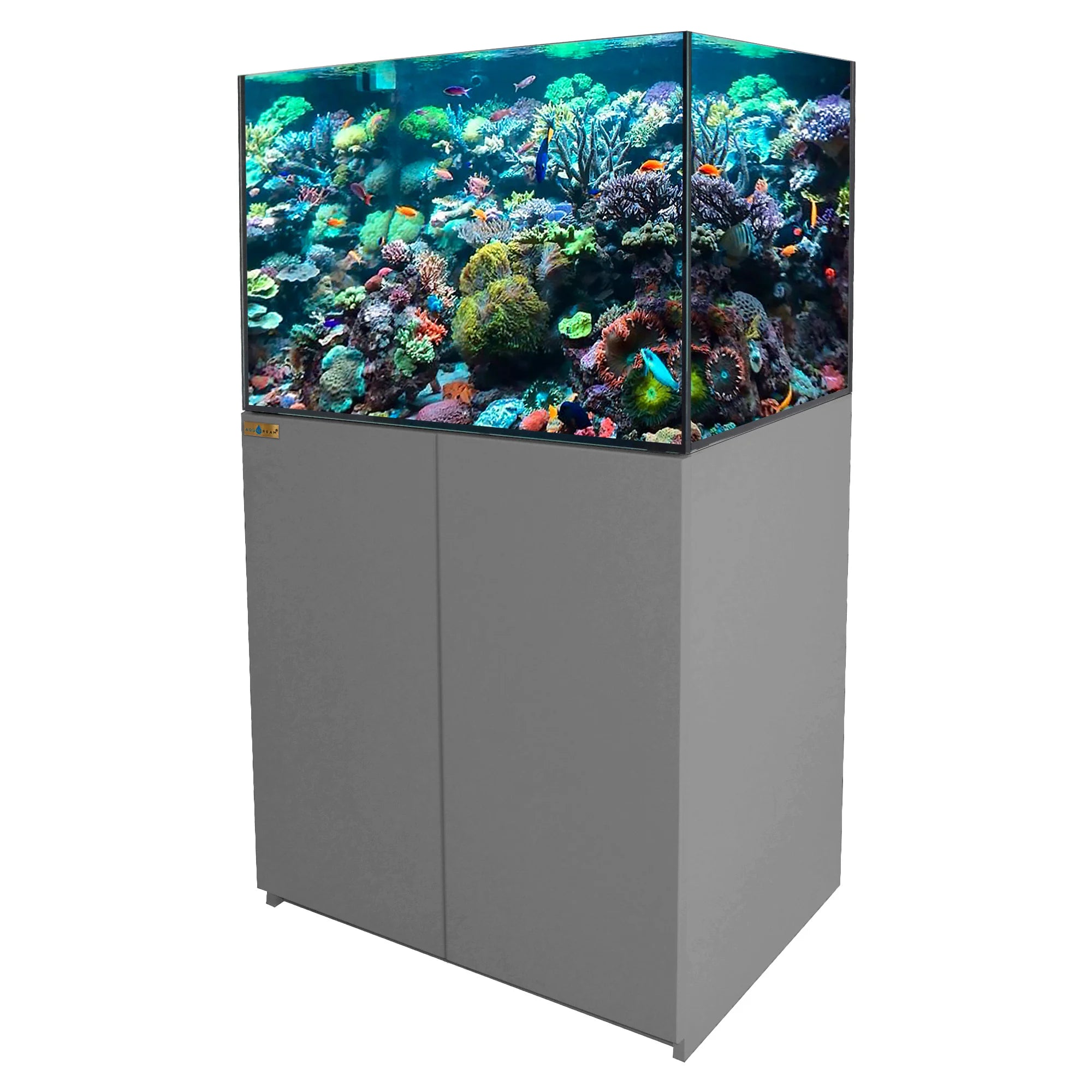 115 Gallon Coral Reef Aquarium with Built-in Sump Silver