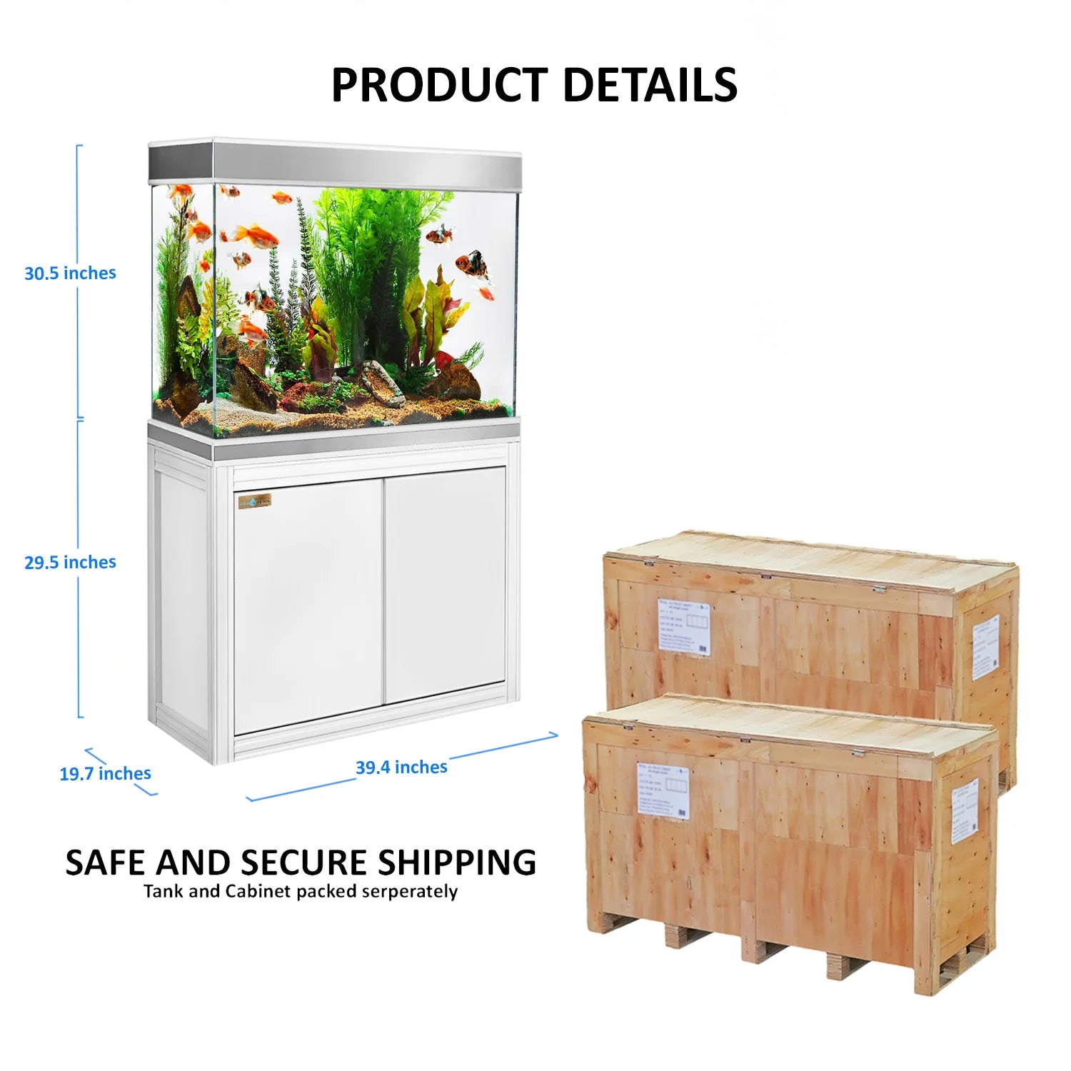 Aqua Dream 110 Gallon Aquarium: Premium Filtration & Elegant Design