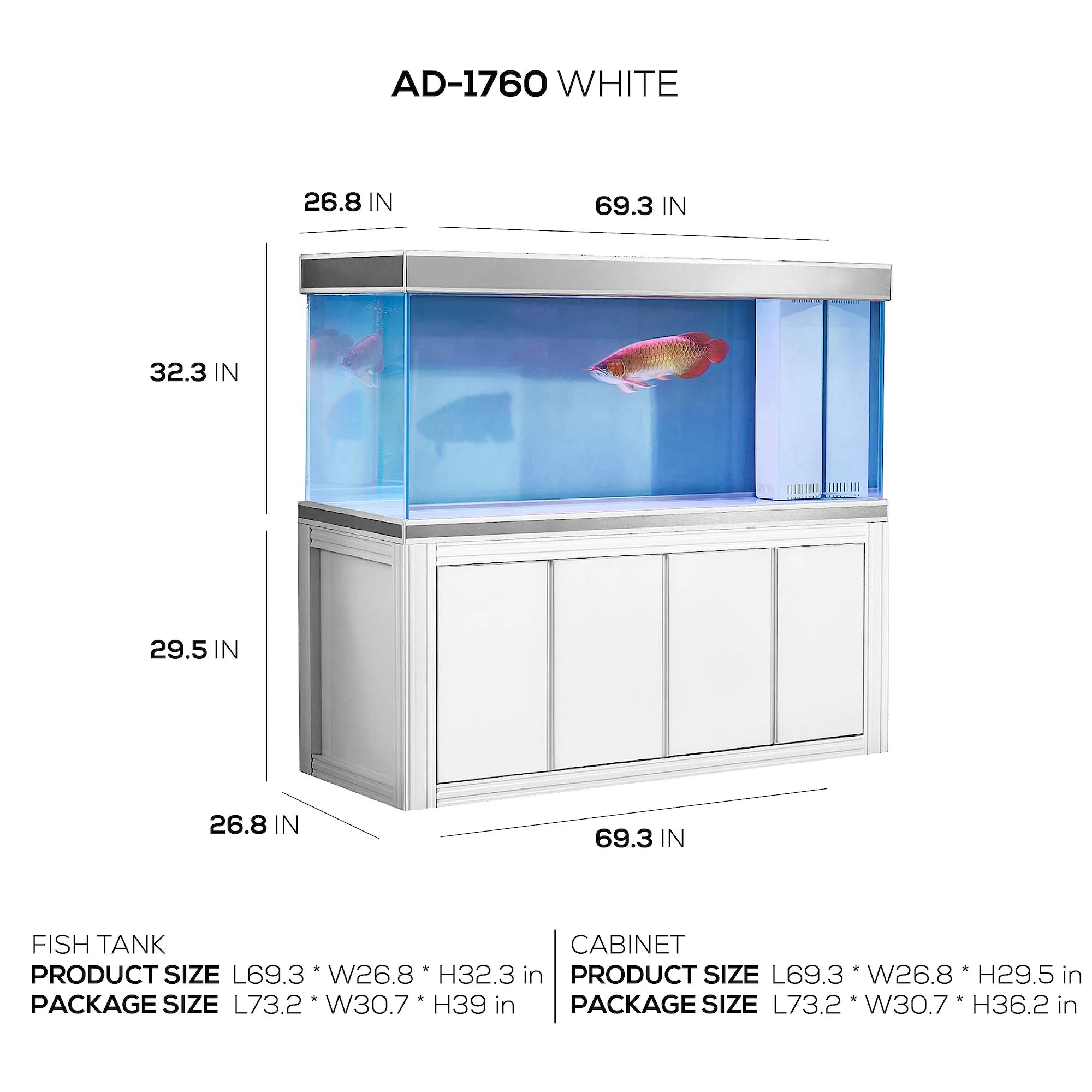 Aqua Dream 235 Gallon Aquarium: Tempered Glass & Premium Filtration