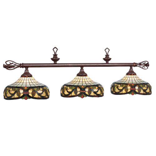 34-B60 - Harmony 54" Stained Glass Billiard Fixture