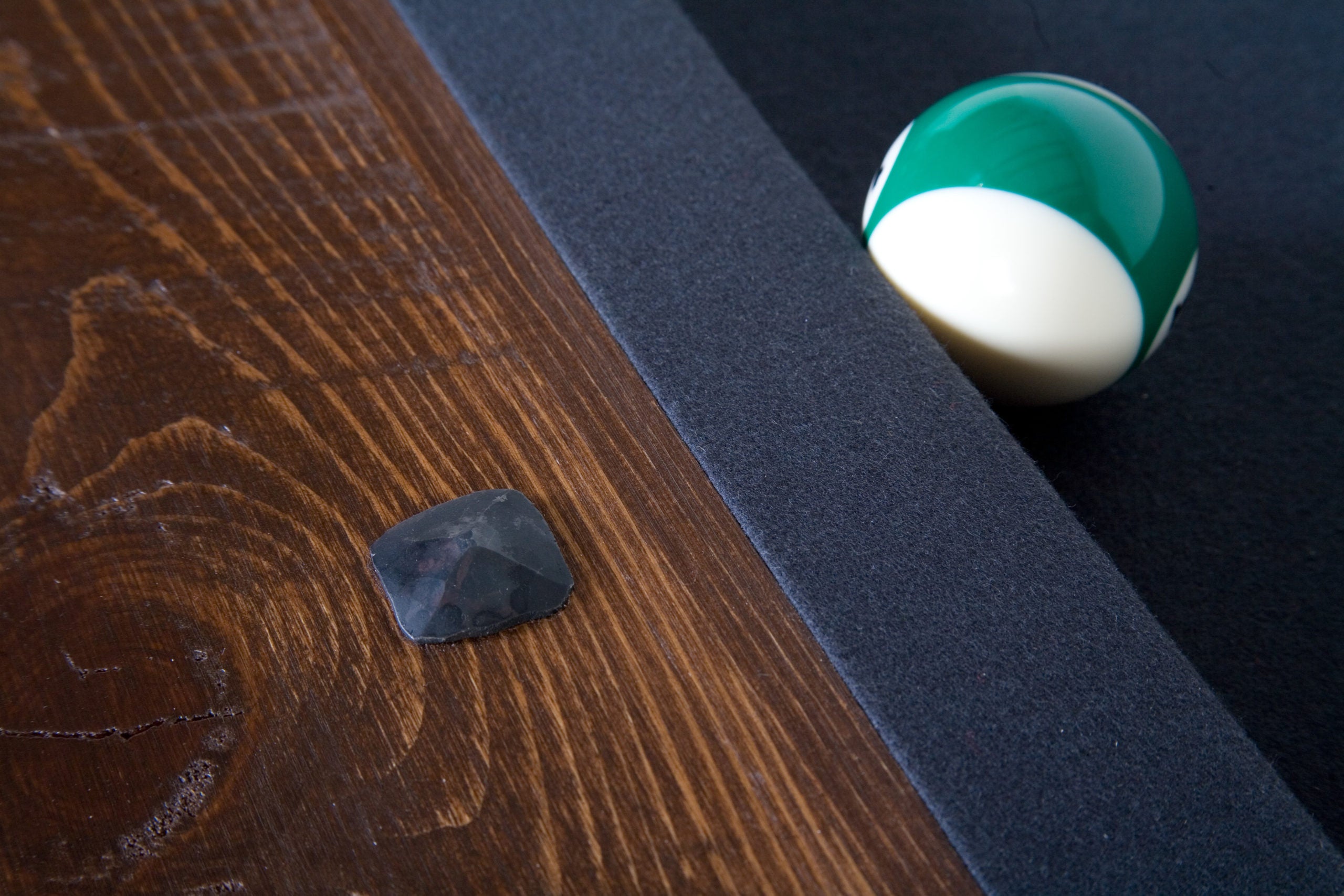 Barnwood Cheyenne Pool Dark Finish Table Viking Log Furniture