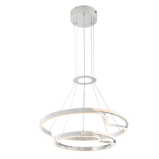 Finesse Decor Minsk Double Round Chandelier // Chrome
