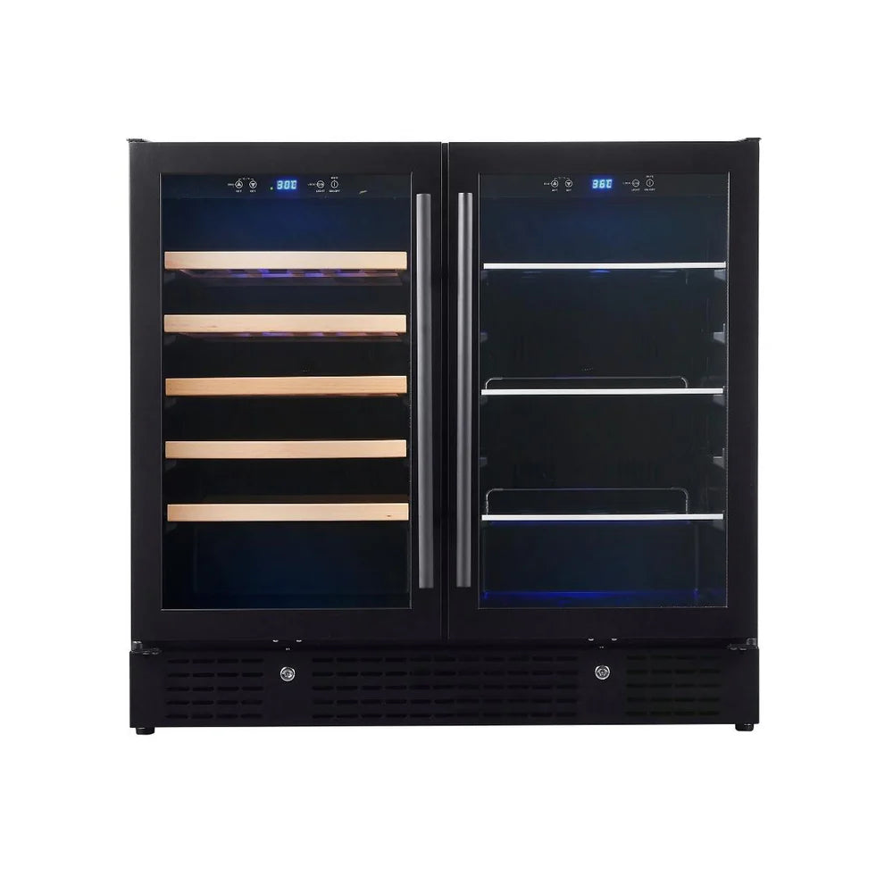 KingsBottle 36" Beer and Wine Cooler Combination with Low-E Glass Door