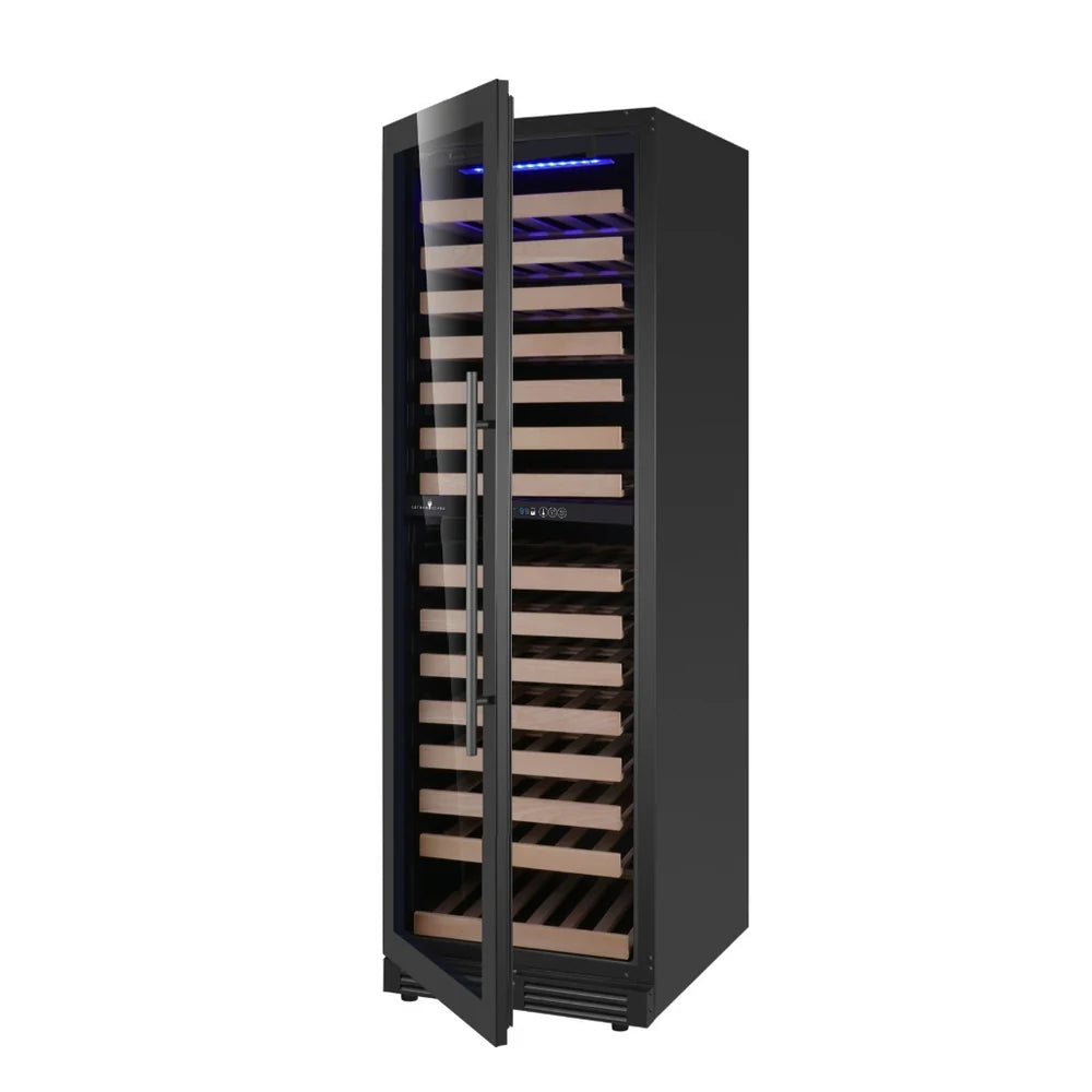 KingsBottle Tall Dual Zone Upright Wine Cooler | Low-E Glass & Silent Cooling