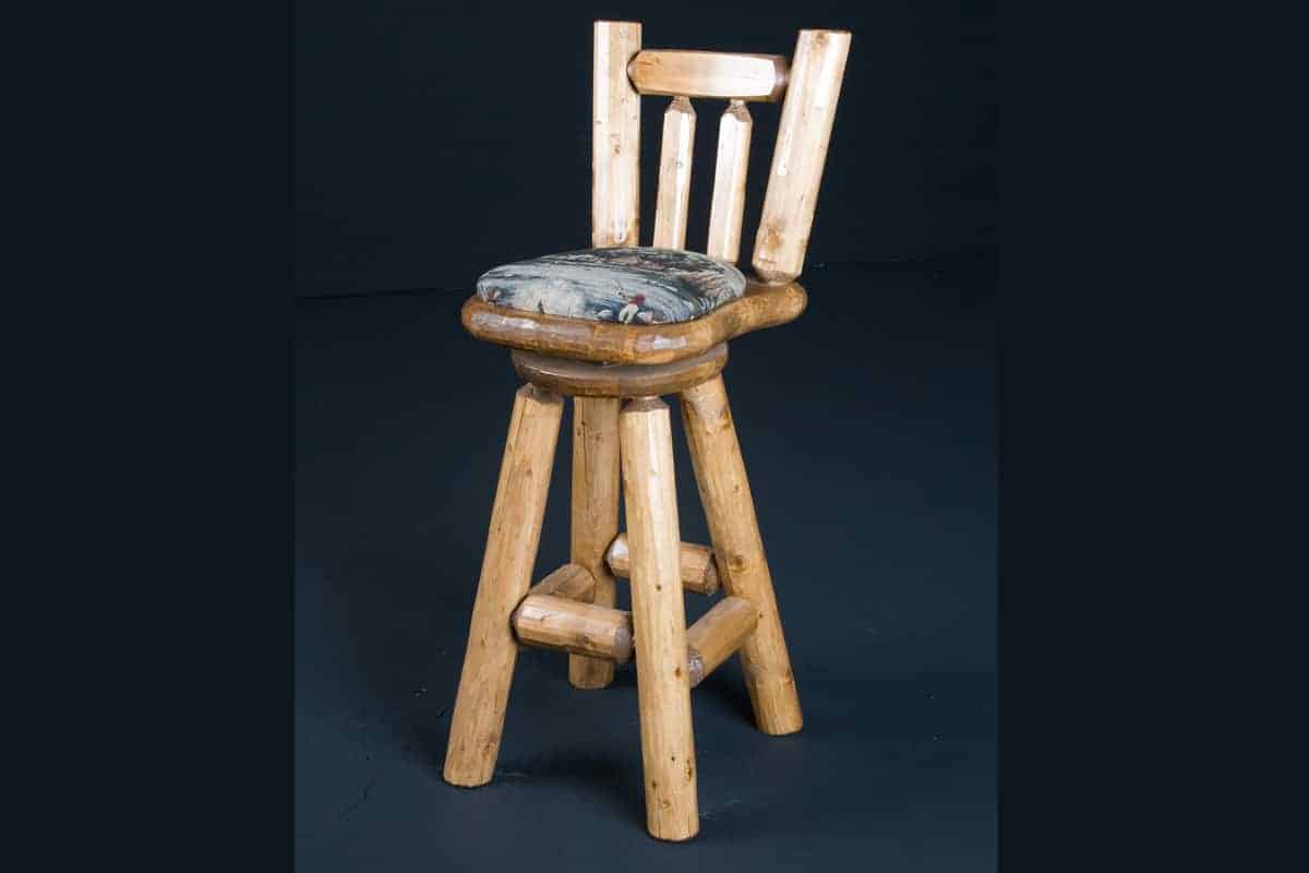 Northwoods Upholstered Bar Stool Viking Log Furniture
