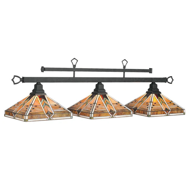 MIV-B54 MB - 3 Shade Billiard Fixture