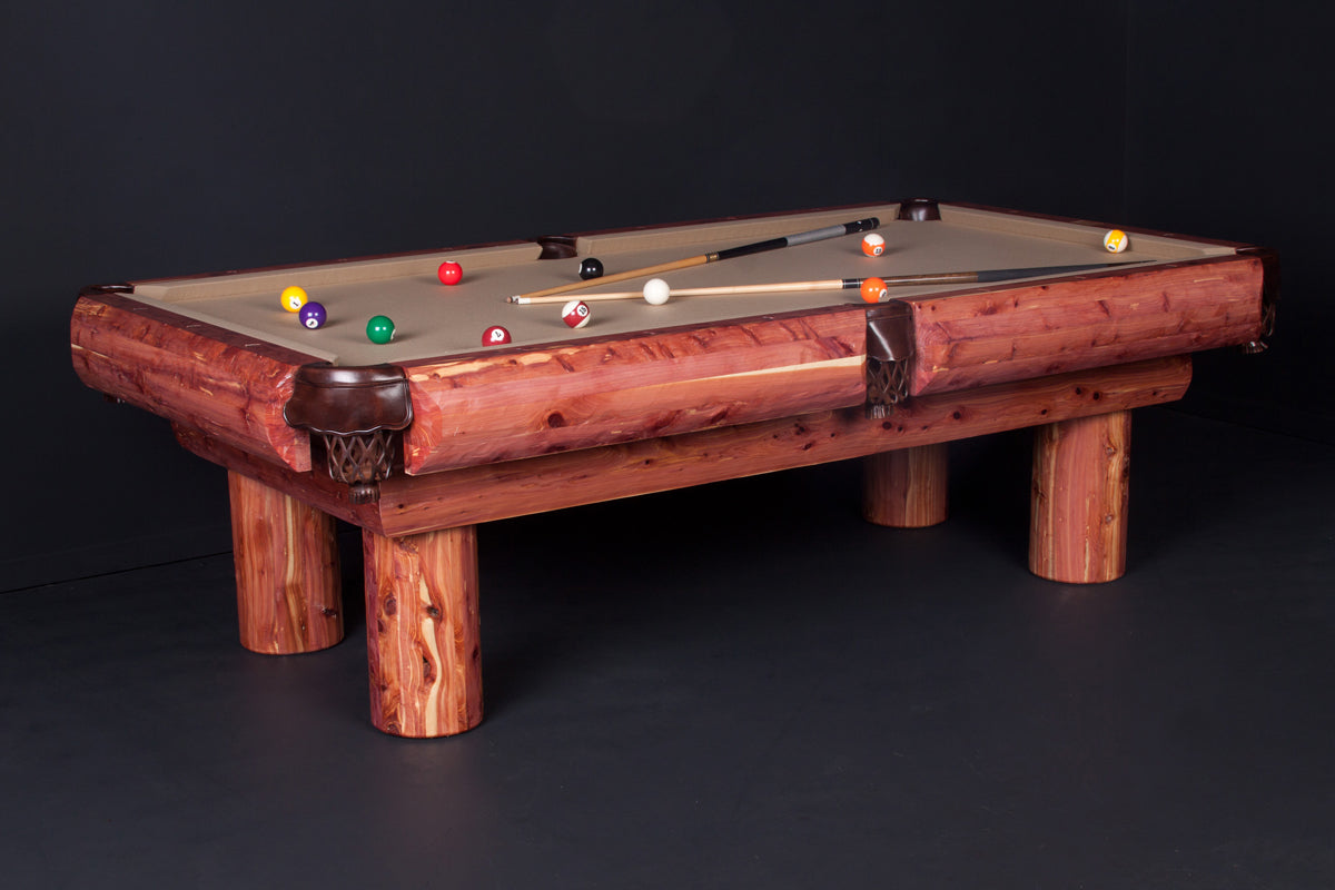 Red Cedar Pool Table Viking Log Furniture