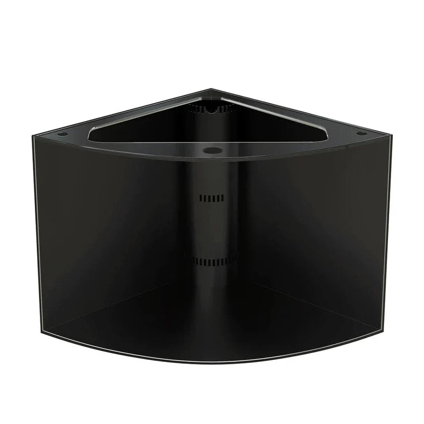 Aqua Vim Corner 1/4 Cylinder Glass Aquarium Set in Unstained Wood