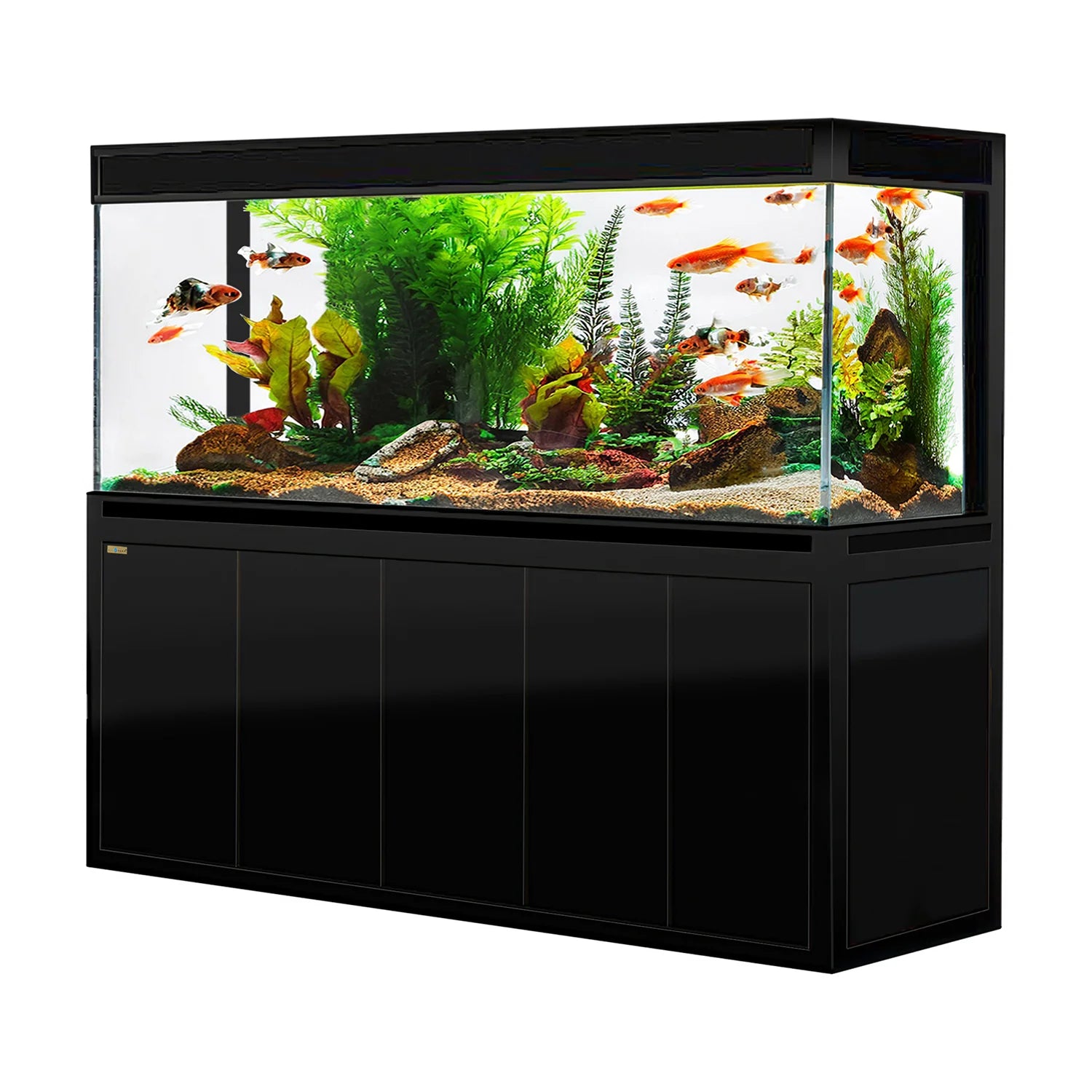 Aqua Dream Fish Tank 400 Gallon Tempered Glass Aquarium Black