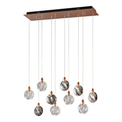 Finesse Decor Lustre Rectangular Chandelier // Bronze