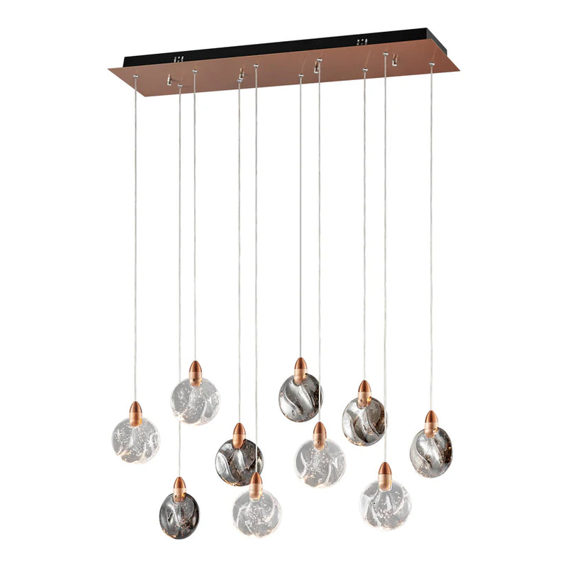 Finesse Decor Lustre Rectangular Chandelier // Bronze