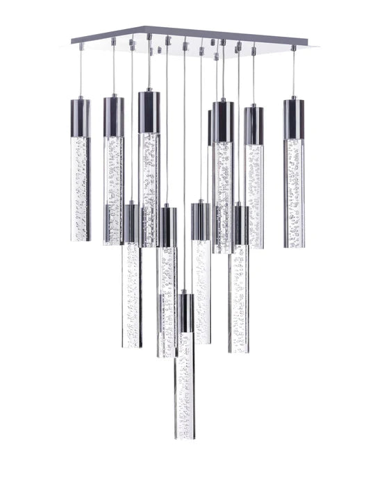 Finesse Decor Sparkling Night Cylinder Chandelier// 13 Light