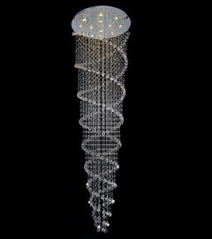 Finesse Decor Crystal Chandelier Double Helix// 12 Light