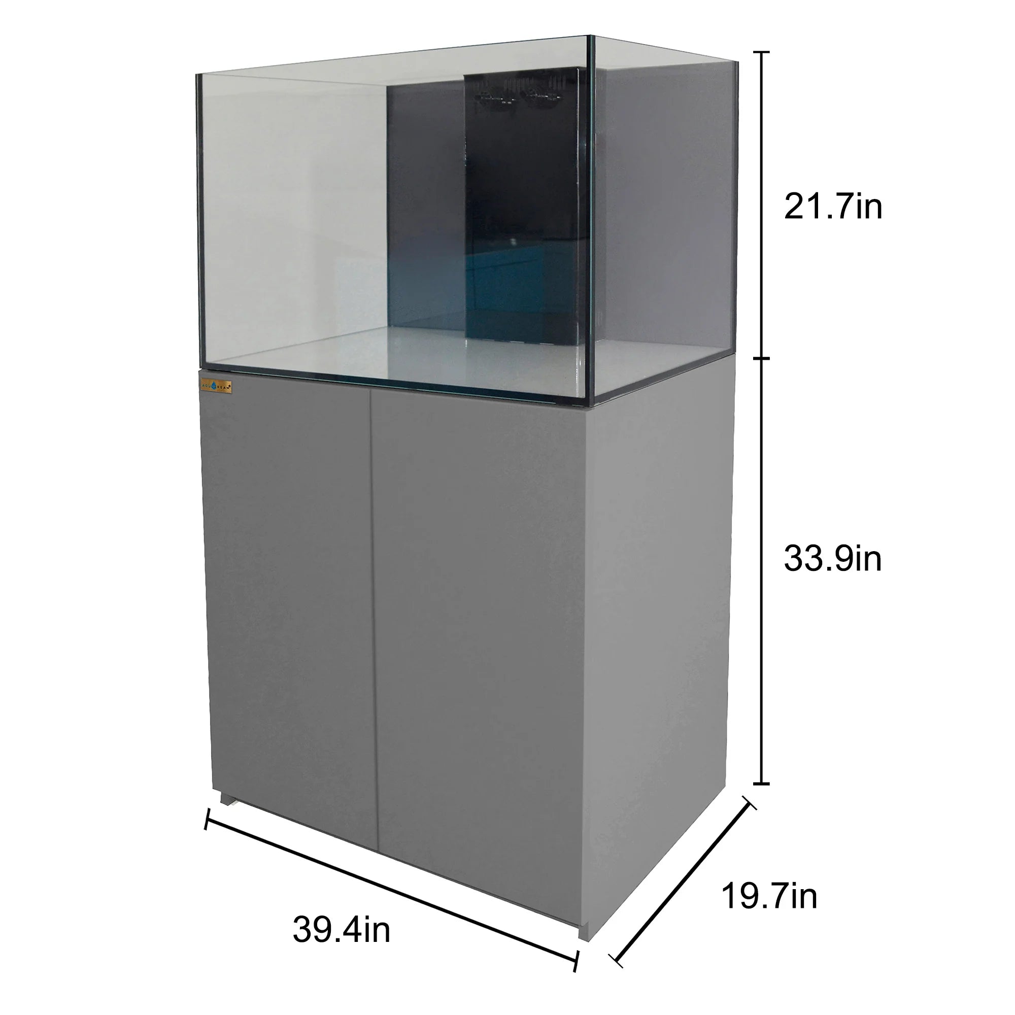 115 Gallon Coral Reef Aquarium with Built-in Sump Silver