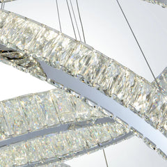 Finesse Decor Crystal Elegance LED Chandelier // 2 Ovals