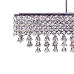 Finesse Decor Cinderella Crystal Rectangular Chandelier // 12 Light