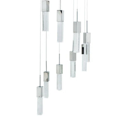Finesse Decor Sparkling Night Chandelier // 9 Light LED Spiral