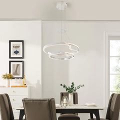 Finesse Decor Minsk Double Round Chandelier // Chrome