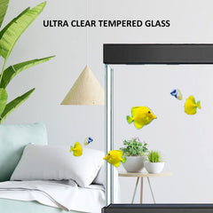 Aqua Dream 400 Gallon Tempered Glass Aquarium Set - White Silver