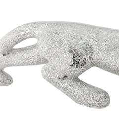 Finesse Decor Boli Panther Sculpture // Glass and Chrome