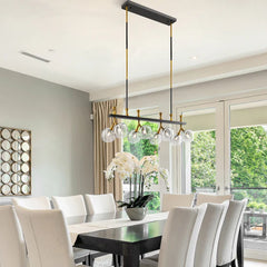 Finesse Decor Sonder Rectangular Gold and Black Chandelier