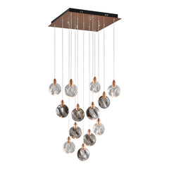 Finesse Decor Lustre Square Chandelier Bronze