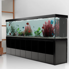 Aqua Dream Fish Tank 600 Gallon Aquarium Tempered Glass Black