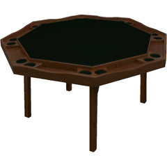 Kestell 57" Oak Period Style Octagon Folding Poker Table