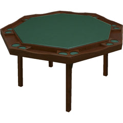 Kestell 57" Oak Period Style Octagon Folding Poker Table