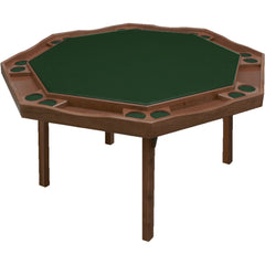 Kestell 57" Oak Period Style Octagon Folding Poker Table