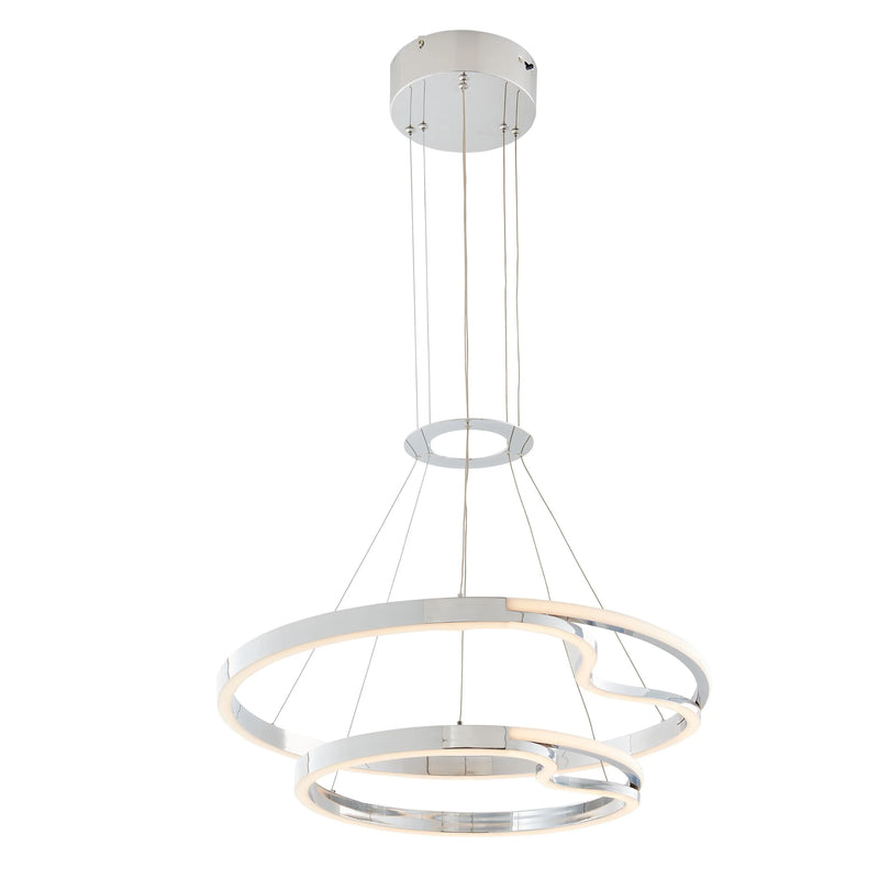 Finesse Decor Minsk Double Round Chandelier // Chrome