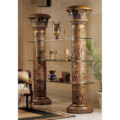 Egyptian Columns of Luxor Shelves Design Toscano