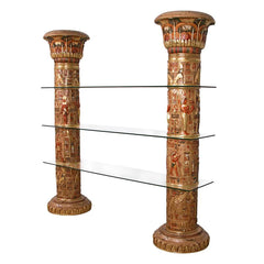 Egyptian Columns of Luxor Shelves Design Toscano