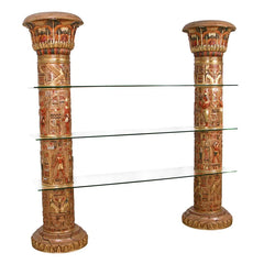 Egyptian Columns of Luxor Shelves Design Toscano