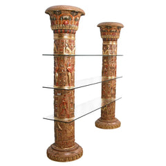 Egyptian Columns of Luxor Shelves Design Toscano