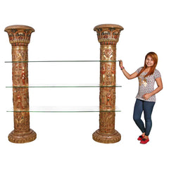 Egyptian Columns of Luxor Shelves Design Toscano