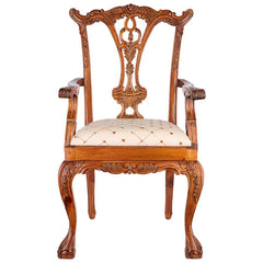 English Chippendale Armchair Design Toscano