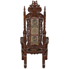 The Lord Raffles Lion Throne Chair Design Toscano