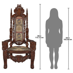 The Lord Raffles Lion Throne Chair Design Toscano