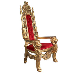 Golden Lord Raffles Lion Throne Chair Design Toscano