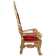 Golden Lord Raffles Lion Throne Chair Design Toscano