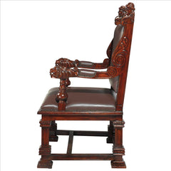 Lord Cumberland's Royal Throne Chair Design Toscano