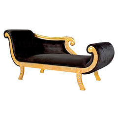 Cleopatra Neoclassical Chaise Sofa Design Toscano