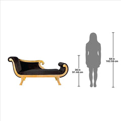 Cleopatra Neoclassical Chaise Sofa Design Toscano