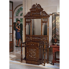 Edgeworth Manor Mahogany Hall Stand Design Toscano