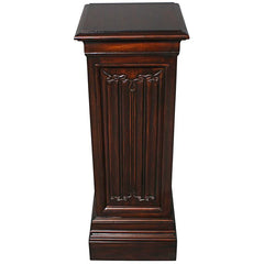 Canterbury Abbey Linen Fold Gothic Display Pedestal: Large