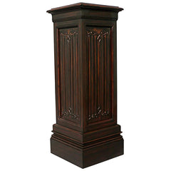 Canterbury Abbey Linen Fold Gothic Display Pedestal: Large