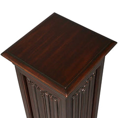 Canterbury Abbey Linen Fold Gothic Display Pedestal: Large