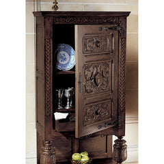 Coat of Arms Gothic Revival Armoire Design Toscano